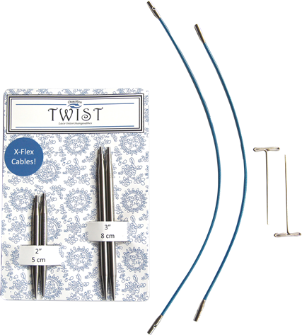 Twist Short Combo 5 і 8см комплект коротких спиць ChiaoGoo 5,0мм. арт.7123-8