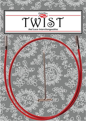 Кабель червоний TWIST Red Large 35см 7514-L.